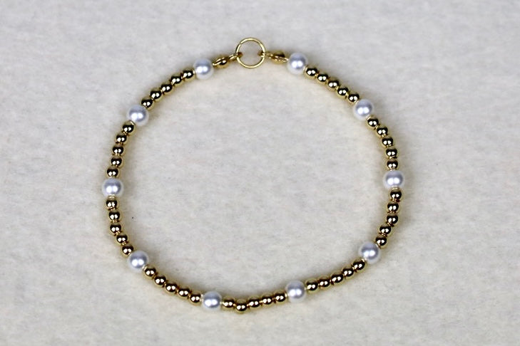 Gold & Pearl Bracelet