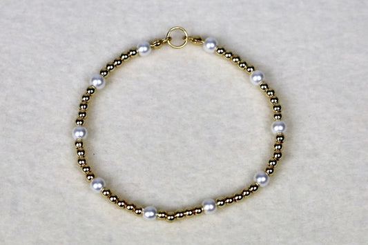 Gold & Pearl Bracelet