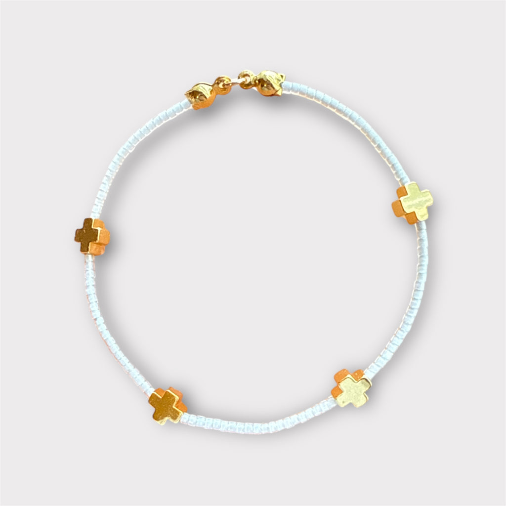 Minimalist X's & Os - Aqua Mist