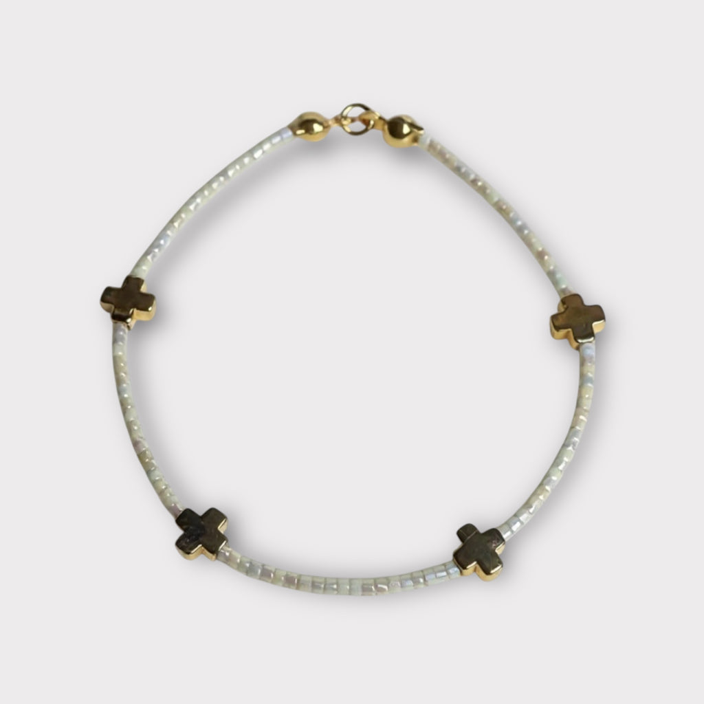 Minimalist X's & Os - ivory