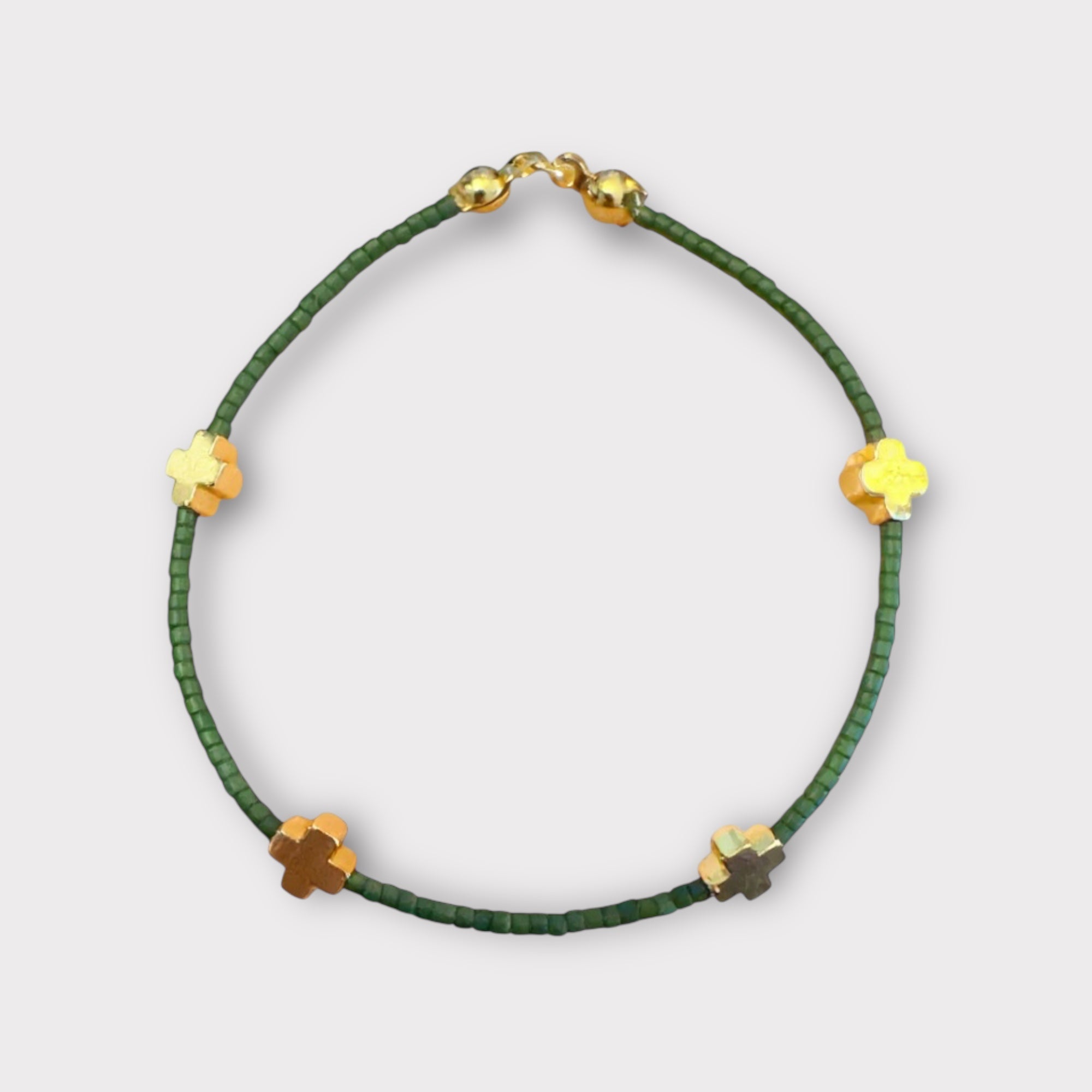 Minimalist X's & Os - Dark Matte Green