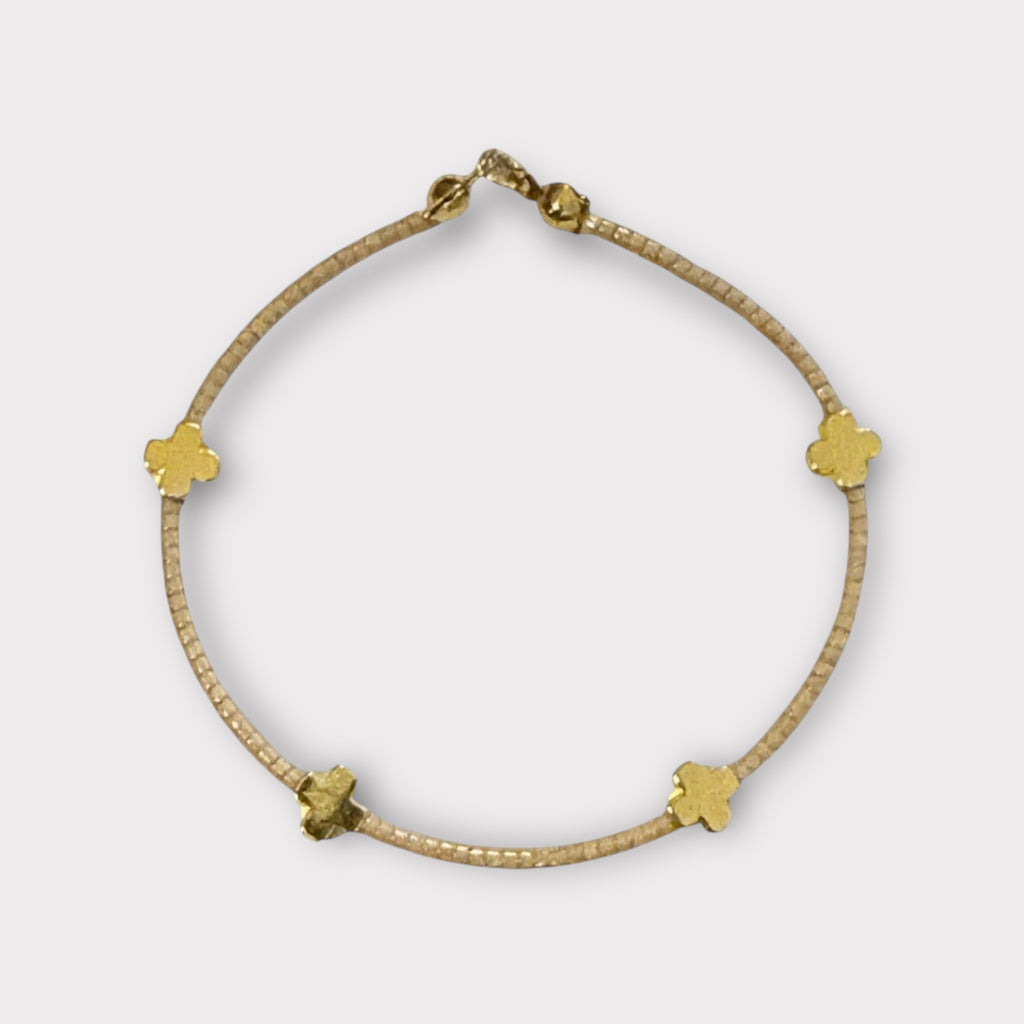 Minimalist X's & Os - tan