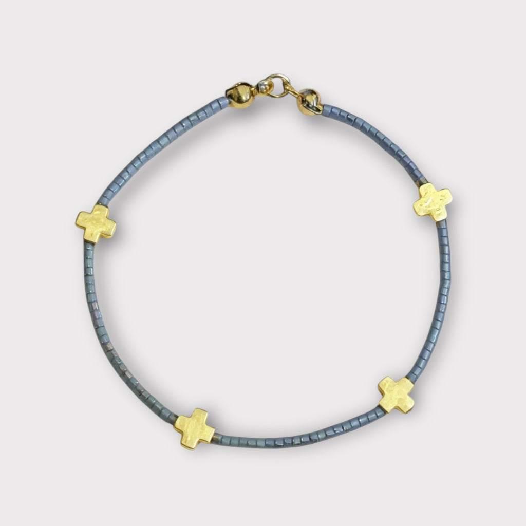 Minimalist X's & Os - Sky Blue